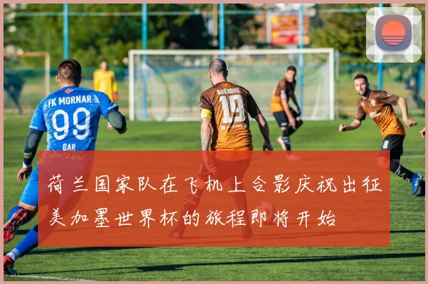 荷兰国家队在飞机上合影庆祝出征美加墨世界杯的旅程即将开始